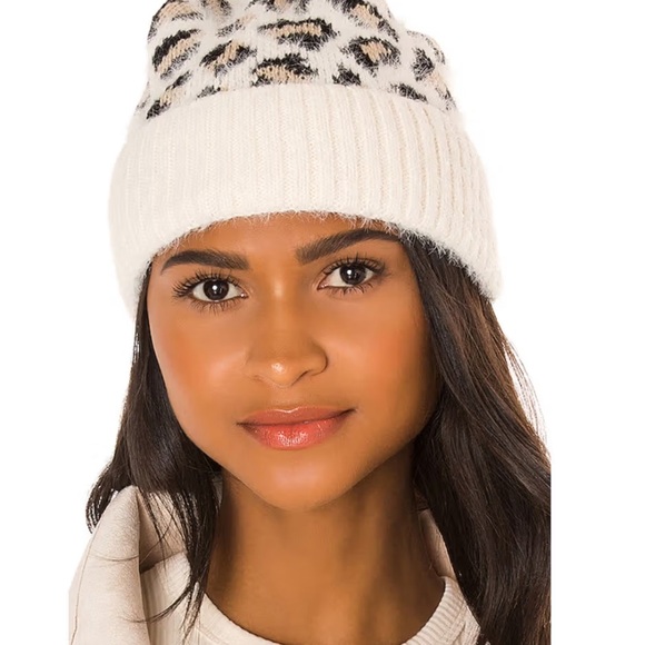 NEW Soft Leopard Print Warm Beanie main image 5